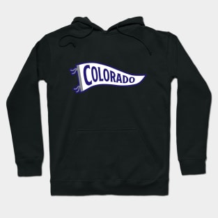 Colorado Pennant - Purple Hoodie